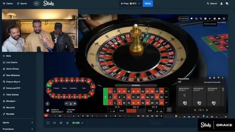 drake playing roulette